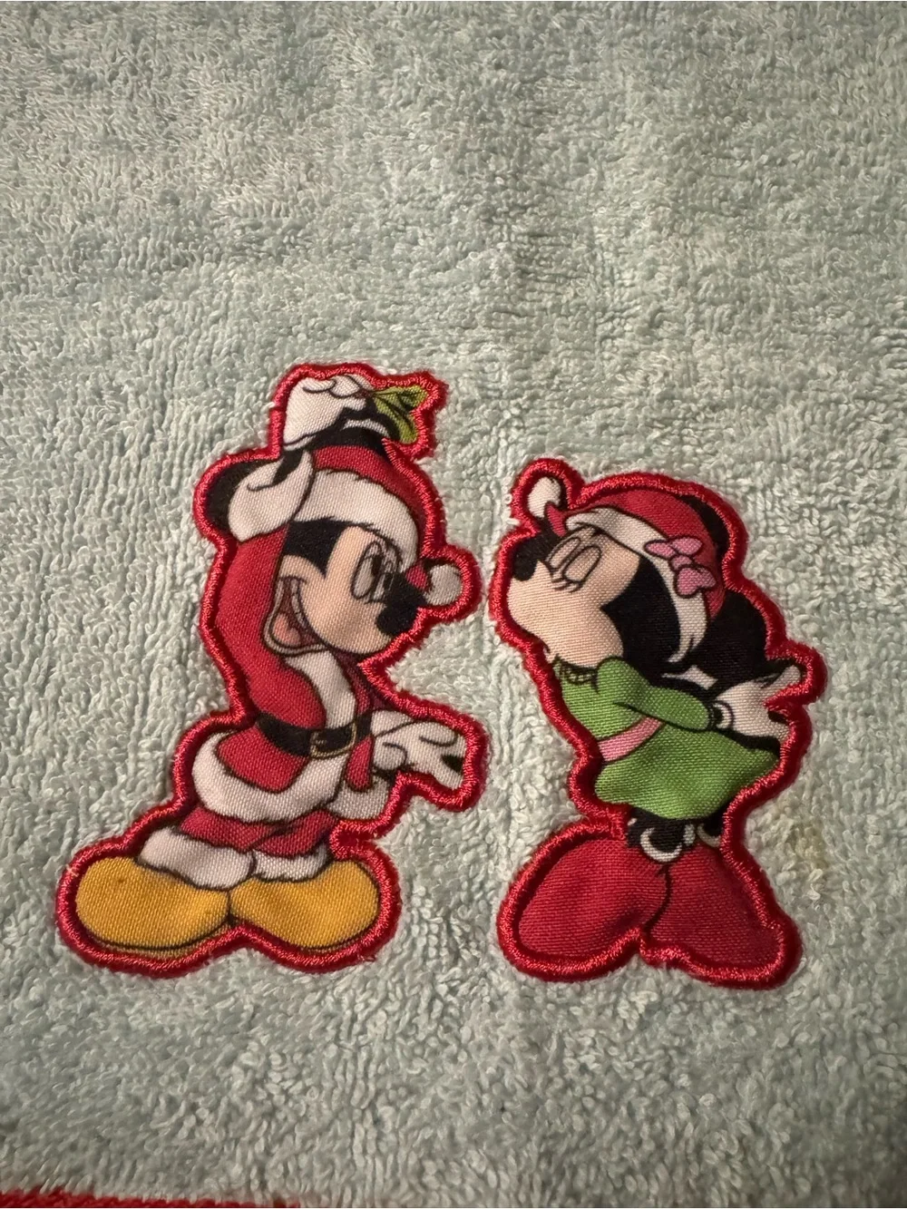 Disney Christmas Mickey & Minnie Mouse Hand Towel